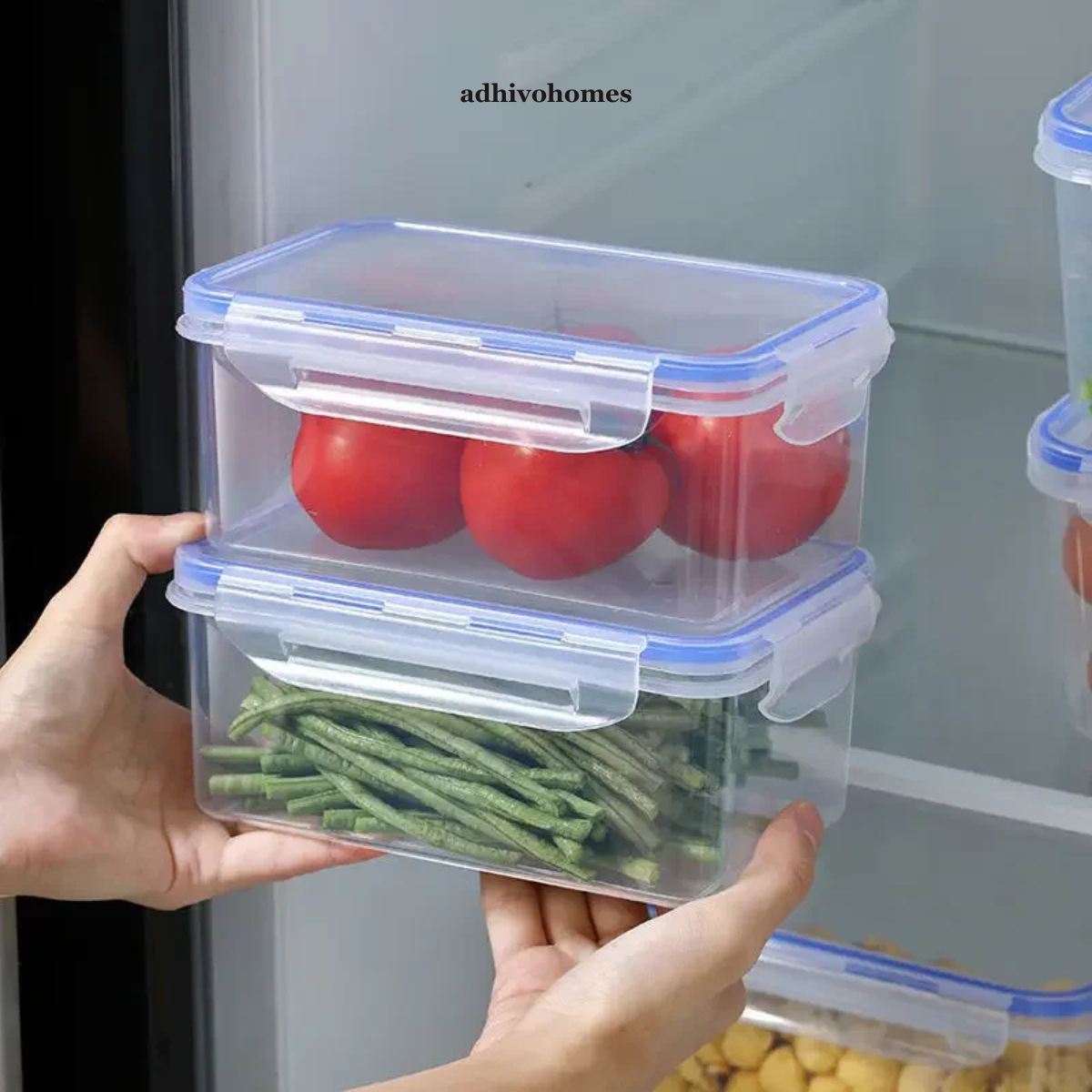 Airtight Food Storage Containers — Fridge & Microwave Safe Set