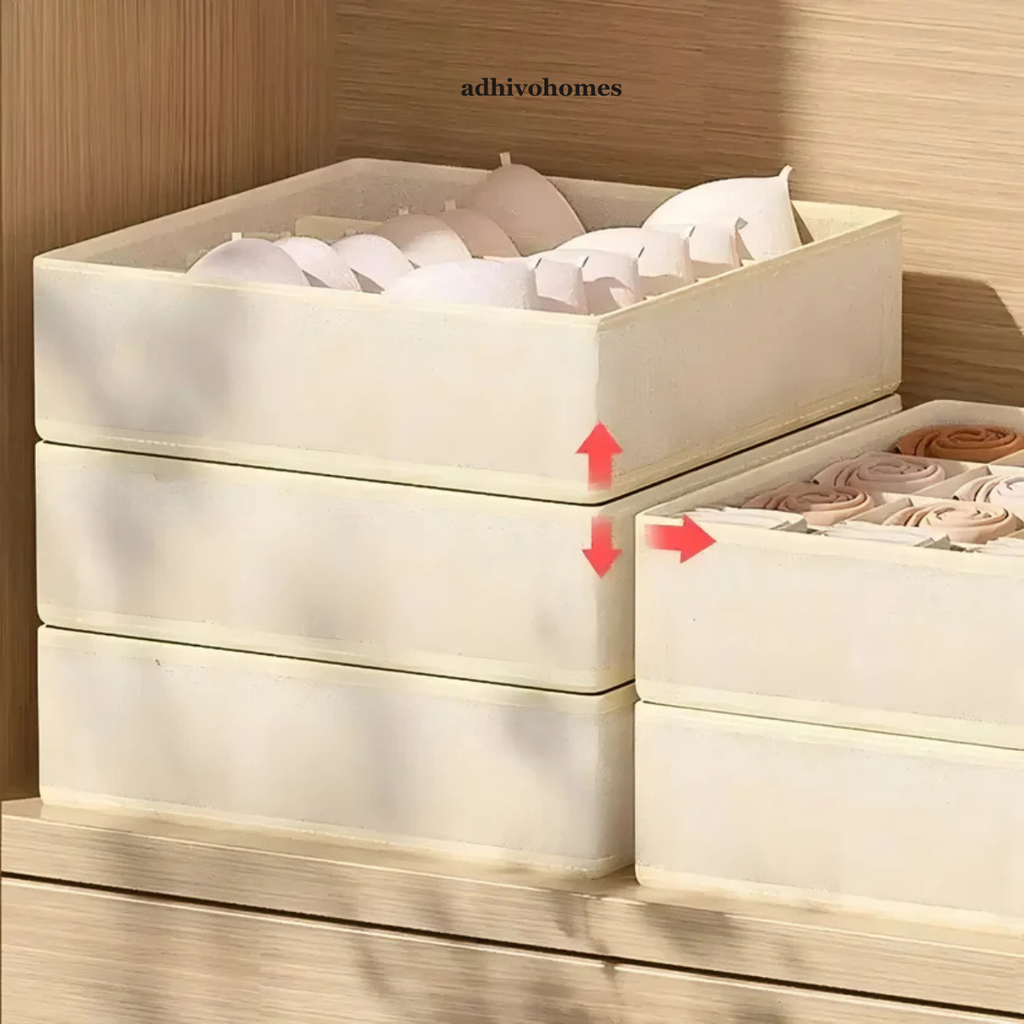 Drawer Clothes Organiser — Wardrobe Storage Box for Underwear & Socks