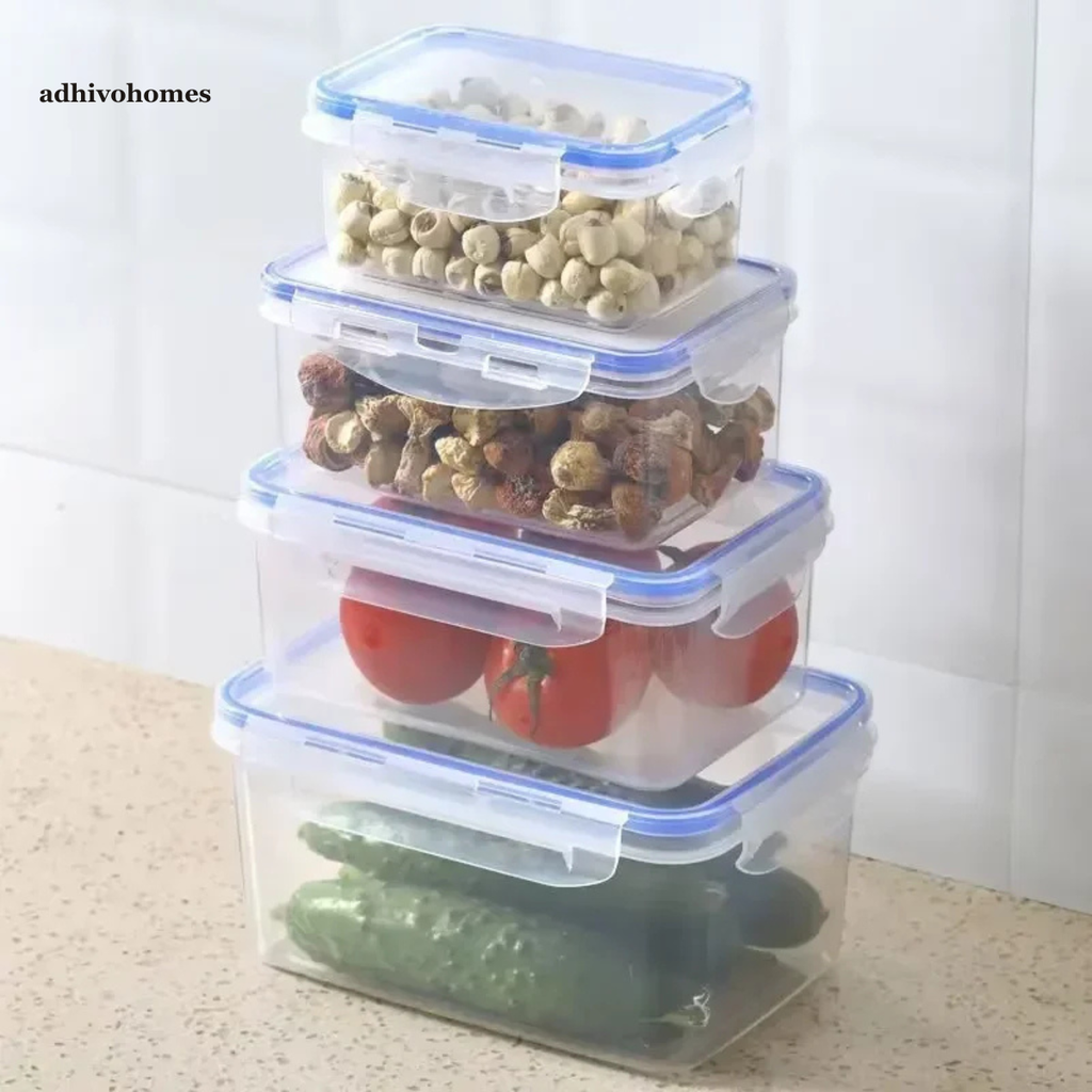 Airtight Food Storage Containers — Fridge & Microwave Safe Set