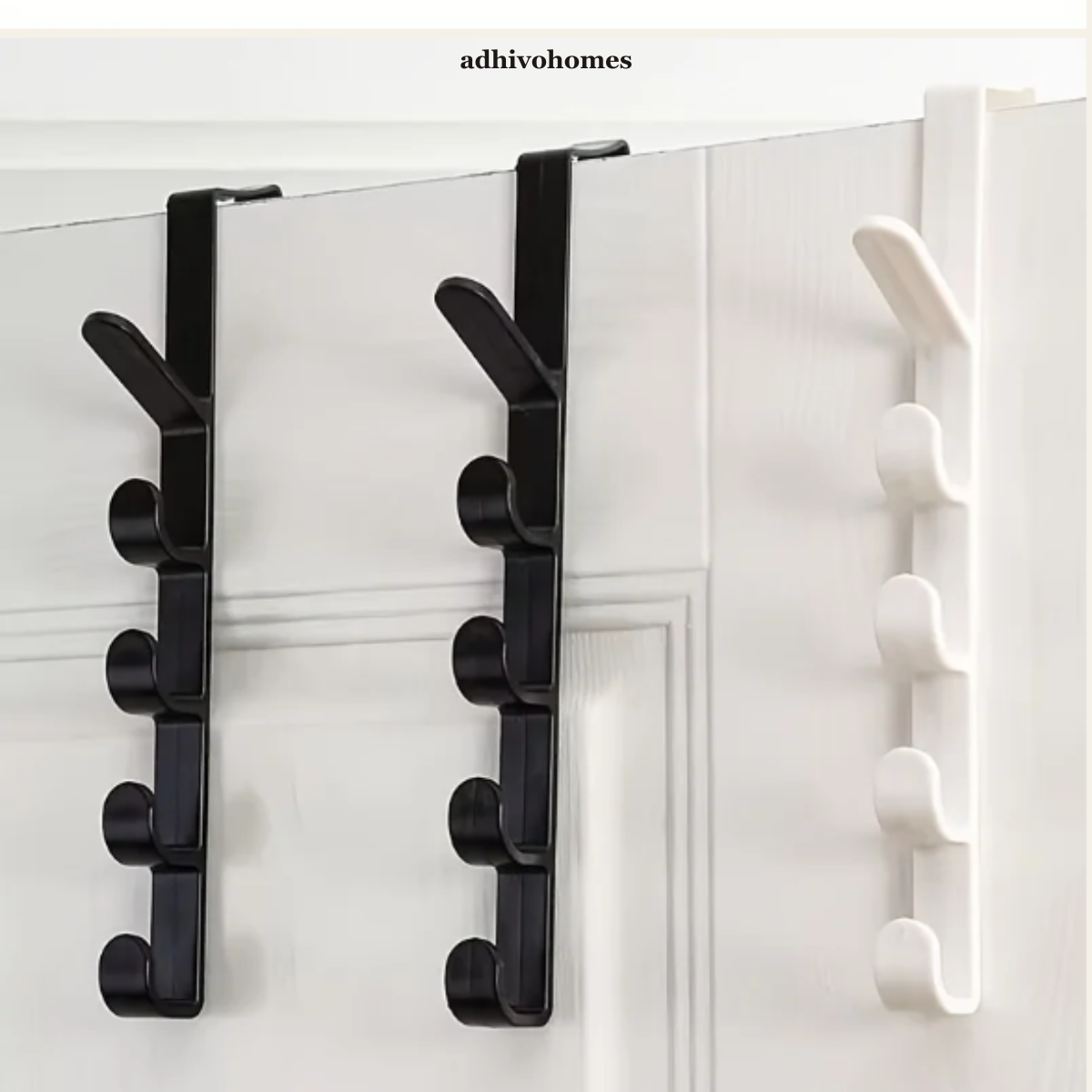 Over Door Hook Rack — Coat & Towel Hanger (No Screw)