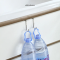 Stainless Steel S-Shape Cabinet Door Hooks — No Drill (Multi-pack)