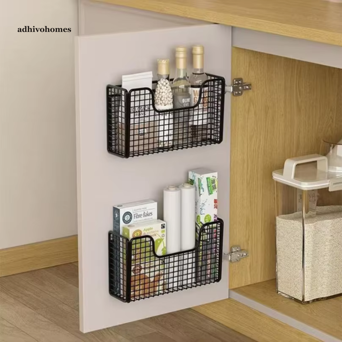 Cabinet Door Storage Rack — No-Drill Wall-Mounted Organiser