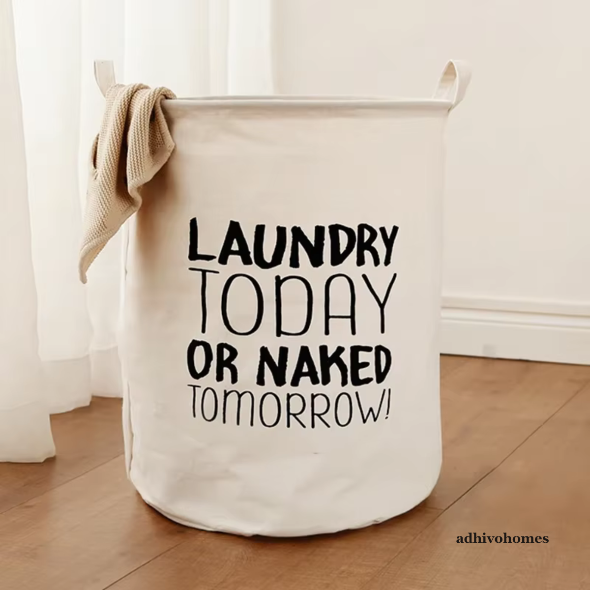 Collapsible Laundry Basket — Foldable Waterproof Storage Bucket