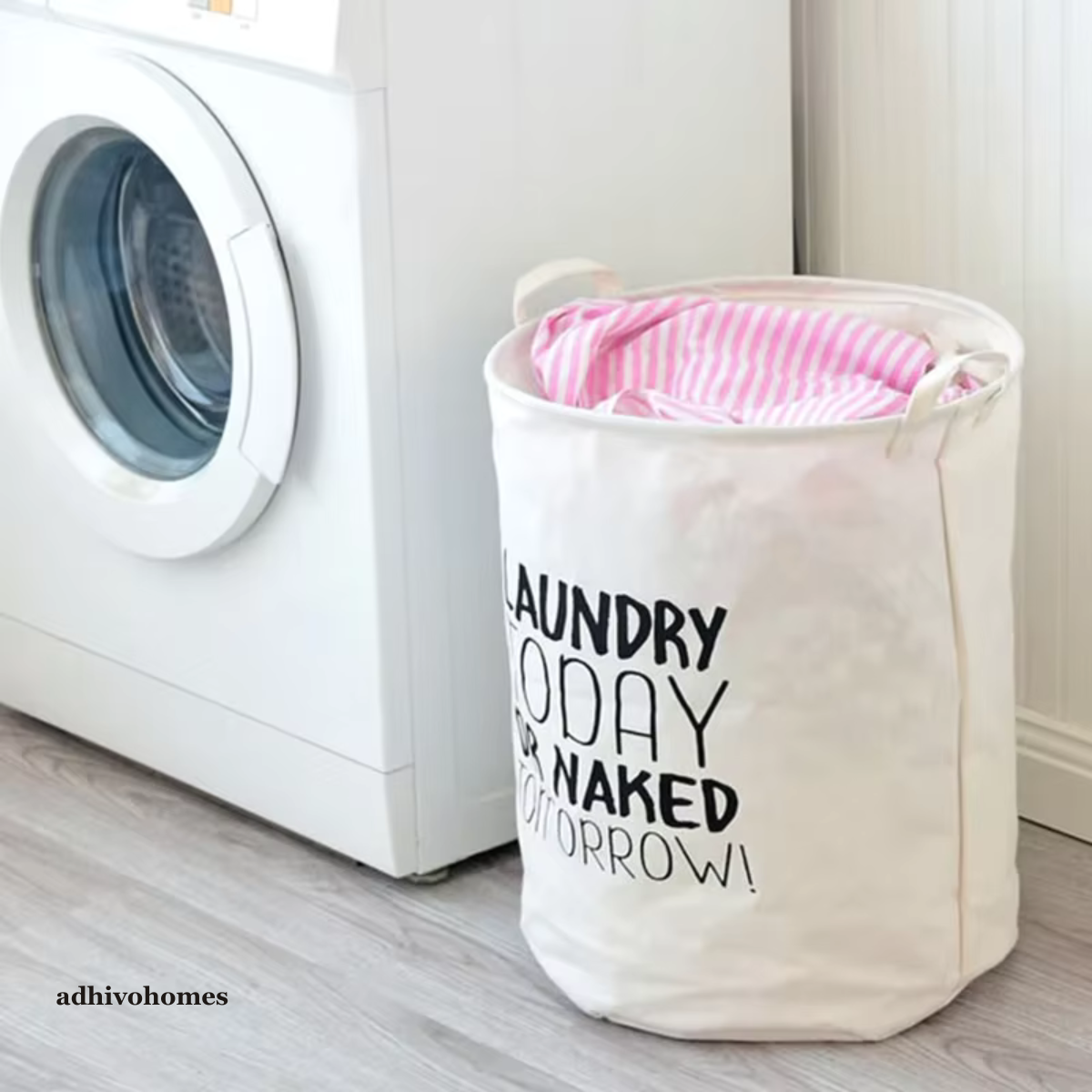 Collapsible Laundry Basket — Foldable Waterproof Storage Bucket
