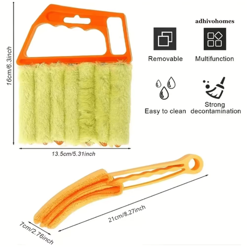 7-Finger Blind Cleaner Brush — Window & Venetian Blind Duster (2 Pack)