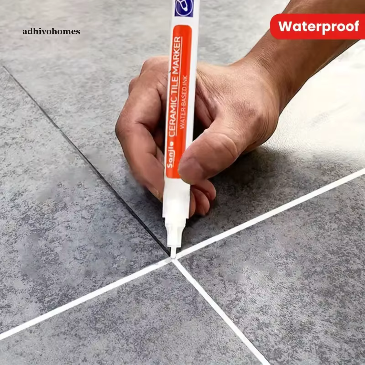 Grout Repair Pen — Tile Grout Sealer & Refinisher (3 Pack)